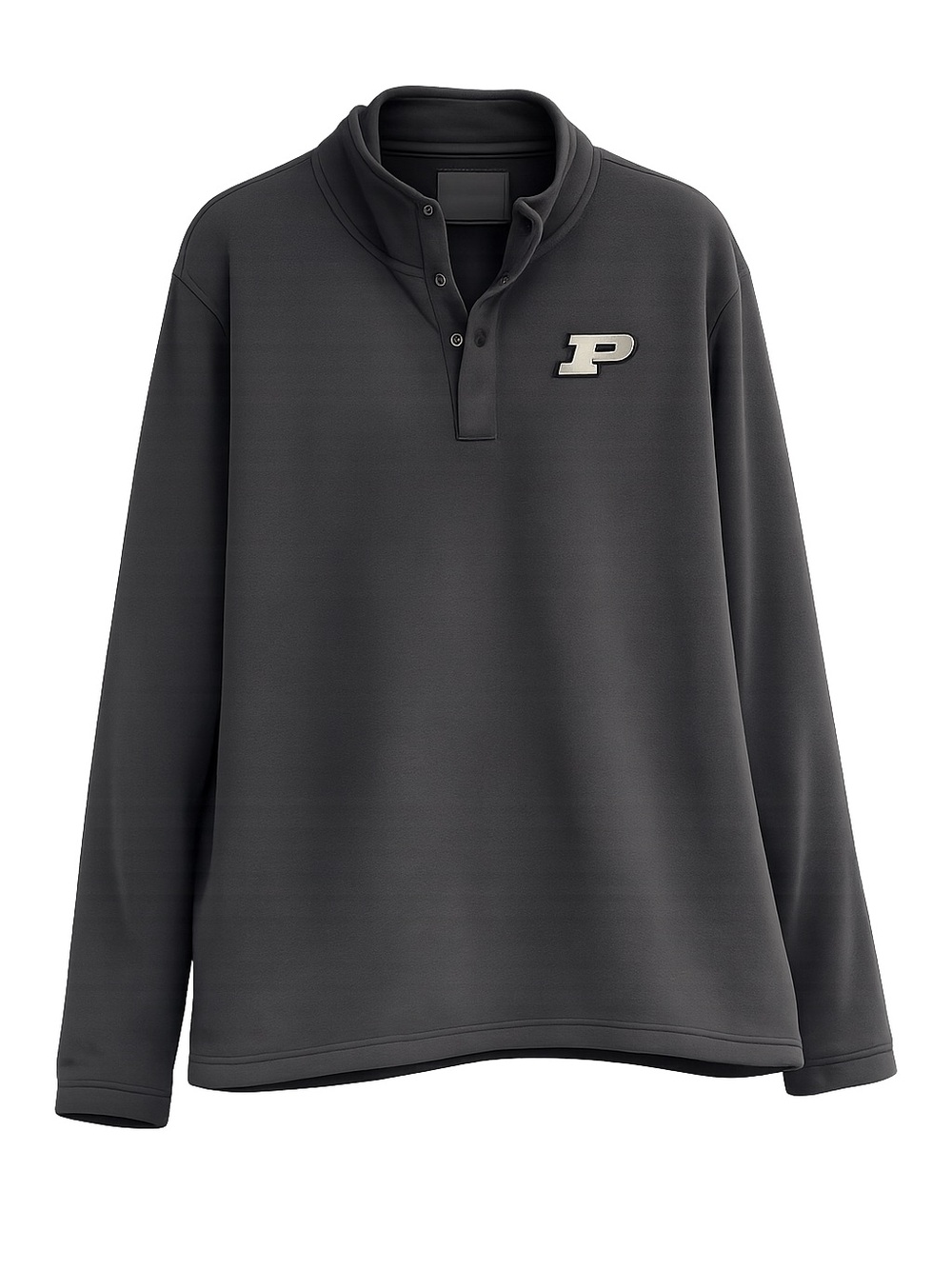 Colosseum Purdue Boilermakers Pullover 3XL XXXL Charcoal Gray Snap Up Jacket Men